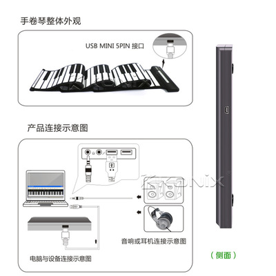 暑假新品 科汇兴88键加厚软性钢琴，把音乐厅装进你的背包